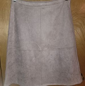 ESSENTIALS SIONI Faux Suede Skirt
